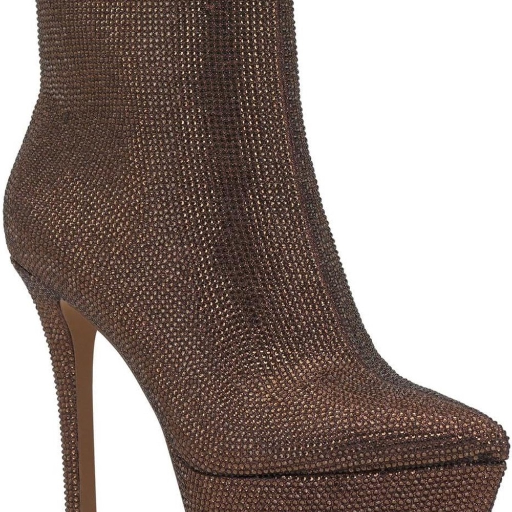 Elegant Brown High Heel Ankle Boots